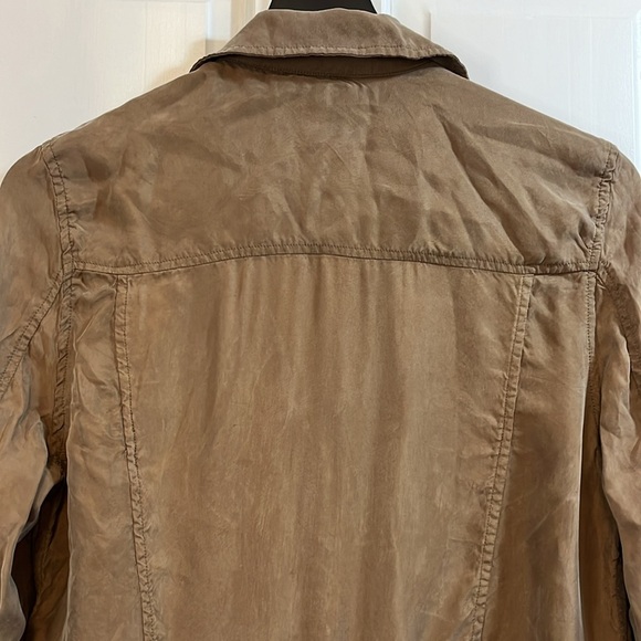 Blank NYC Military Style Brown Jacket w/ Functional Zippers - Size Medium - Picture 6 of 8